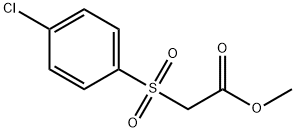 Acetic acid, 2-[(4-chlorophenyl)sulfonyl]-, methyl ester Struktur