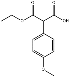 3-ethoxy-2-(4-methoxyphenyl)-3-oxopropanoic acid Struktur