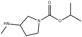 isopropyl 3-(methylamino)pyrrolidine-1-carboxylate(WX191386) Structure