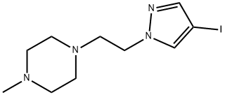 Piperazine, 1-[2-(4-iodo-1H-pyrazol-1-yl)ethyl]-4-methyl- Structure