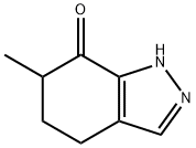 6-methyl-1,4,5,6-tetrahydroindazol-7-one 化学構造式
