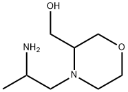 3-Morpholinemethanol, 4-(2-aminopropyl)- Structure