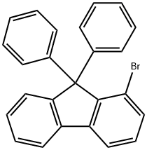 9H-fluorene,1-bromo-9,9-diphenyl- Structure
