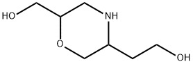 3-Morpholineethanol,6-(hydroxymethyl)- 化学構造式