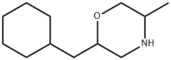 Morpholine, 2-(cyclohexylmethyl)-5-methyl- Struktur
