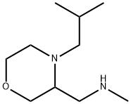 3-Morpholinemethanamine, N-methyl-4-(2-methylpropyl)- Structure