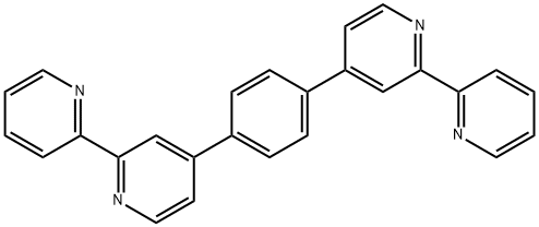 2,2'-Bipyridine, 4-(4-[2,2'-bipyridin]-4-ylphenyl)- 化学構造式