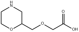 Aceticacid,2-(2-morpholinylmethoxy)- Structure