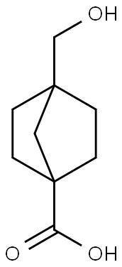 4-(hydroxymethyl)norbornane-1-carboxylic acid Struktur