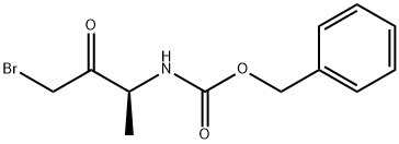 Carbamic acid, N-[(1S)-3-bromo-1-methyl-2-oxopropyl]-, phenylmethyl ester,155149-62-5,结构式