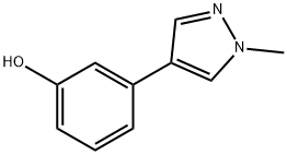 3-(1-甲基-1H-吡唑-4-基)苯酚,1552216-01-9,结构式