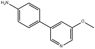 4-(5-methoxypyridin-3-yl)aniline(WX150094) 化学構造式