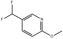 Pyridine, 5-(difluoromethyl)-2-methoxy- Struktur