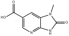 1H-Imidazo[4,5-b]pyridine-6-carboxylic acid, 2,3-dihydro-1-methyl-2-oxo- Structure