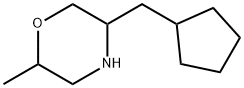 Morpholine, 5-(cyclopentylmethyl)-2-methyl- Struktur