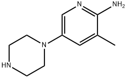 2-Pyridinamine, 3-methyl-5-(1-piperazinyl)- Structure