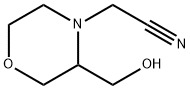 4-Morpholineacetonitrile, 3-(hydroxymethyl)- Structure