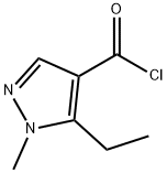 5-ethyl-1-methyl-1H-pyrazole-4-carbonyl chloride Struktur