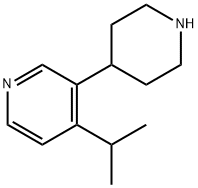 Pyridine, 4-(1-methylethyl)-3-(4-piperidinyl)- Struktur