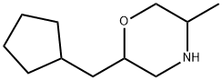 Morpholine,2-(cyclopentylmethyl)-5-methyl- Structure