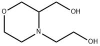 4-Morpholineethanol, 3-(hydroxymethyl)- 结构式