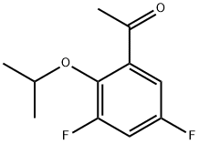 1-(3,5-Difluoro-2-isopropoxyphenyl)ethanone 化学構造式