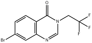 7-Bromo-3-(2,2,2-trifluoroethyl)quinazolin-4(3H)-one 化学構造式