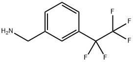 Benzenemethanamine, 3-(1,1,2,2,2-pentafluoroethyl)- 化学構造式