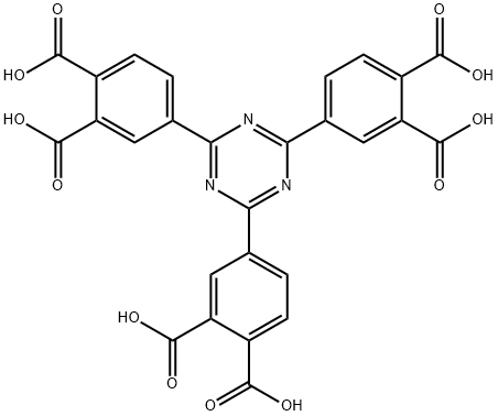 1,2-Benzenedicarboxylic acid, 4,4',4''-(1,3,5-triazine-2,4,6-triyl)tris- Structure