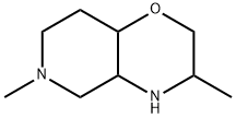 2H-Pyrido[4,3-b]-1,4-oxazine, octahydro-3,6-dimethyl- Struktur