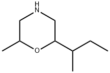 Morpholine, 2-methyl-6-(1-methylpropyl)- 化学構造式