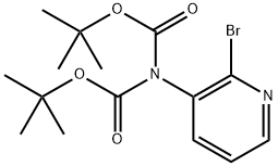 tert-Butyl N-(2-bromopyridin-3-yl)-N-[(tert-butoxy)carbonyl]carbamate Struktur