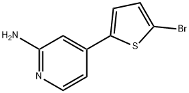 2-Amino-4-(5-bromothienyl-2-yl)pyridine Struktur