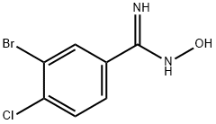Benzenecarboximidamide, 3-bromo-4-chloro-N-hydroxy-,1564449-98-4,结构式