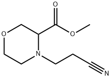 methyl 4-(2-cyanoethyl)morpholine-3-carboxylate Struktur