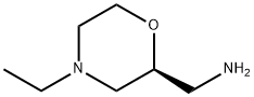 2-Morpholinemethanamine, 4-ethyl-, (2S)- 化学構造式