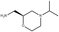 2-Morpholinemethanamine, 4-(1-methylethyl)-,(2S)- 化学構造式