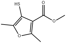 methyl 2,5-dimethyl-4-sulfanylfuran-3-carboxylate 化学構造式
