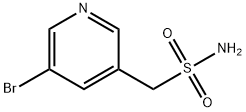 3-Pyridinemethanesulfonamide, 5-bromo- Struktur