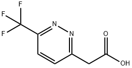 3-Pyridazineacetic acid, 6-(trifluoromethyl)- Structure