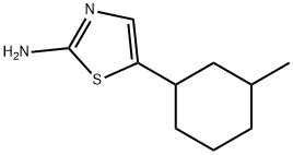 2-Thiazolamine, 5-(3-methylcyclohexyl)- Struktur