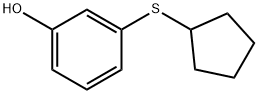 Phenol, 3-(cyclopentylthio)- 结构式