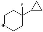 4-环丙基-4-氟-哌啶,1566880-08-7,结构式