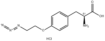 L-Tyrosine, O-(2-azidoethyl)-, hydrochloride (1:1) Structure