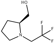 ((S)-1-(2,2,2-trifluoroethyl)pyrrolidin-2-yl)methanol 化学構造式