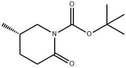 1-Piperidinecarboxylic acid, 5-methyl-2-oxo-, 1,1-dimethylethyl ester, (5S)- Structure