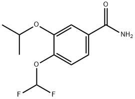 Benzamide, 4-(difluoromethoxy)-3-(1-methylethoxy)- 化学構造式