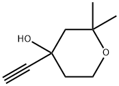 4-ethynyl-2,2-dimethyltetrahydro-2{H}-pyran-4-ol Struktur