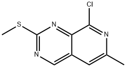 8-Chloro-6-methyl-2-(methylthio)pyrido[3,4-d]pyrimidine 化学構造式
