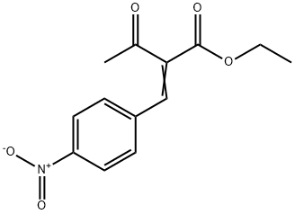 Butanoic acid, 2-[(4-nitrophenyl)methylene]-3-oxo-, ethyl ester 化学構造式